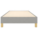 Boxspring sengeramme Lysegrå 90x190 cm Stof
