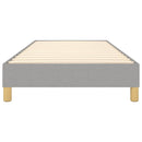 Boxspring sengeramme Lysegrå 90x190 cm Stof