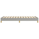 Boxspring sengeramme Lysegrå 90x190 cm Stof