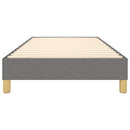 Boxspring sengeramme Mørkegrå 90x190 cm Stof