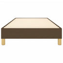 Boxspring sengeramme Mørkebrun 90x190 cm Stof