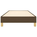 Boxspring sengeramme Mørkebrun 90x190 cm Stof