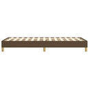 Boxspring sengeramme Mørkebrun 90x190 cm Stof