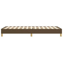 Boxspring sengeramme Mørkebrun 90x190 cm Stof