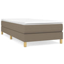 Boxspring sengeramme 90x190 cm stof gråbrun