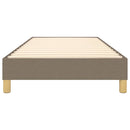 Boxspring sengeramme 90x190 cm stof gråbrun
