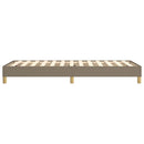 Boxspring sengeramme 90x190 cm stof gråbrun