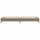Boxspring sengeramme 90x190 cm stof gråbrun