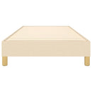 Boxspring sengeramme 90x190 cm stof cremefarvet