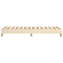 Boxspring sengeramme 90x190 cm stof cremefarvet