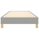 Boxspring sengeramme Lysegrå 90x200 cm Stof