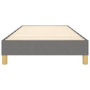 Boxspring sengeramme Mørkegrå 90x200 cm Stof