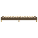Boxspring sengeramme Mørkebrun 90x200 cm Stof