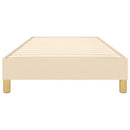 Boxspring sengeramme 90x200 cm stof cremefarvet
