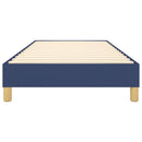Boxspring sengeramme 90x200 cm stof blå