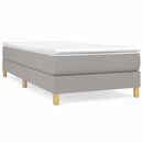 Boxspring sengeramme Lysegrå 100x200 cm Stof