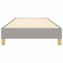 Boxspring sengeramme Lysegrå 100x200 cm Stof