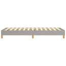 Boxspring sengeramme Lysegrå 100x200 cm Stof