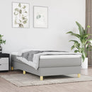 Boxspring sengeramme Lysegrå 100x200 cm Stof