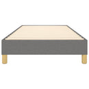 Boxspring sengeramme Mørkegrå 100x200 cm Stof