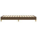 Boxspring sengeramme Mørkebrun 100x200 cm Stof