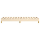 Boxspring sengeramme Creme 100x200 cm Stof