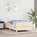 Boxspring sengeramme Creme 100x200 cm Stof
