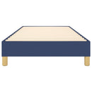 Boxspring sengeramme 100x200 cm stof blå