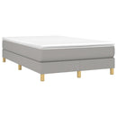 Boxspring sengeramme Lysegrå 120x200 cm Stof