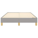 Boxspring sengeramme Lysegrå 120x200 cm Stof