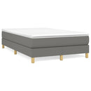 Boxspring sengeramme Mørkegrå 120x200 cm Stof