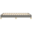 Boxspring sengeramme Mørkegrå 120x200 cm Stof