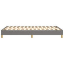Boxspring sengeramme Mørkegrå 120x200 cm Stof