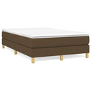 Boxspring sengeramme Mørkebrun 120x200 cm Stof