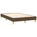 Boxspring sengeramme Mørkebrun 120x200 cm Stof