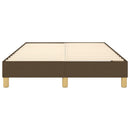 Boxspring sengeramme Mørkebrun 120x200 cm Stof