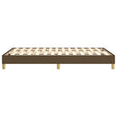 Boxspring sengeramme Mørkebrun 120x200 cm Stof