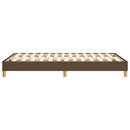 Boxspring sengeramme Mørkebrun 120x200 cm Stof