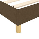Boxspring sengeramme Mørkebrun 120x200 cm Stof