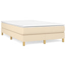 Boxspring sengeramme Creme 120x200 cm Stof