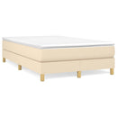 Boxspring sengeramme Creme 120x200 cm Stof