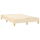 Boxspring sengeramme Creme 120x200 cm Stof