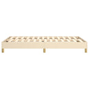 Boxspring sengeramme Creme 120x200 cm Stof