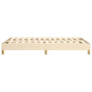 Boxspring sengeramme Creme 120x200 cm Stof