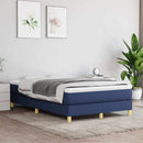Boxspring sengeramme 120x200 cm stof blå