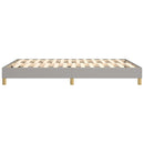 Boxspring sengeramme 140x190 cm stof lysegrå