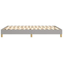 Boxspring sengeramme 140x190 cm stof lysegrå