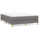 Boxspring sengeramme 140x190 cm stof mørkegrå