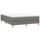 Boxspring sengeramme 140x190 cm stof mørkegrå