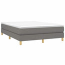 Boxspring sengeramme 140x190 cm stof mørkegrå